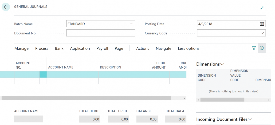 Business Central, what have you done to my General Journal?
